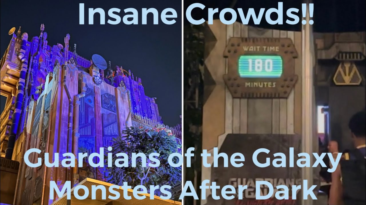 Guardians of the Galaxy Monsters After Dark |Full POV  On ride+Off Ride| 4K 60FPS | 3+ Hours in Line