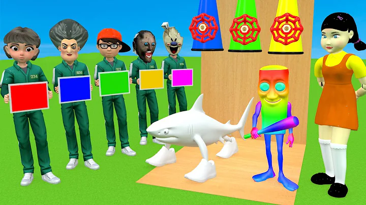 Scary Teacher 3D vs Squid Game Choose the Right Color Tung Tung Tung Sahur Brainrot Challenge