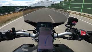 Yamaha MT-09 PUIG Windscreen TEST #shorts