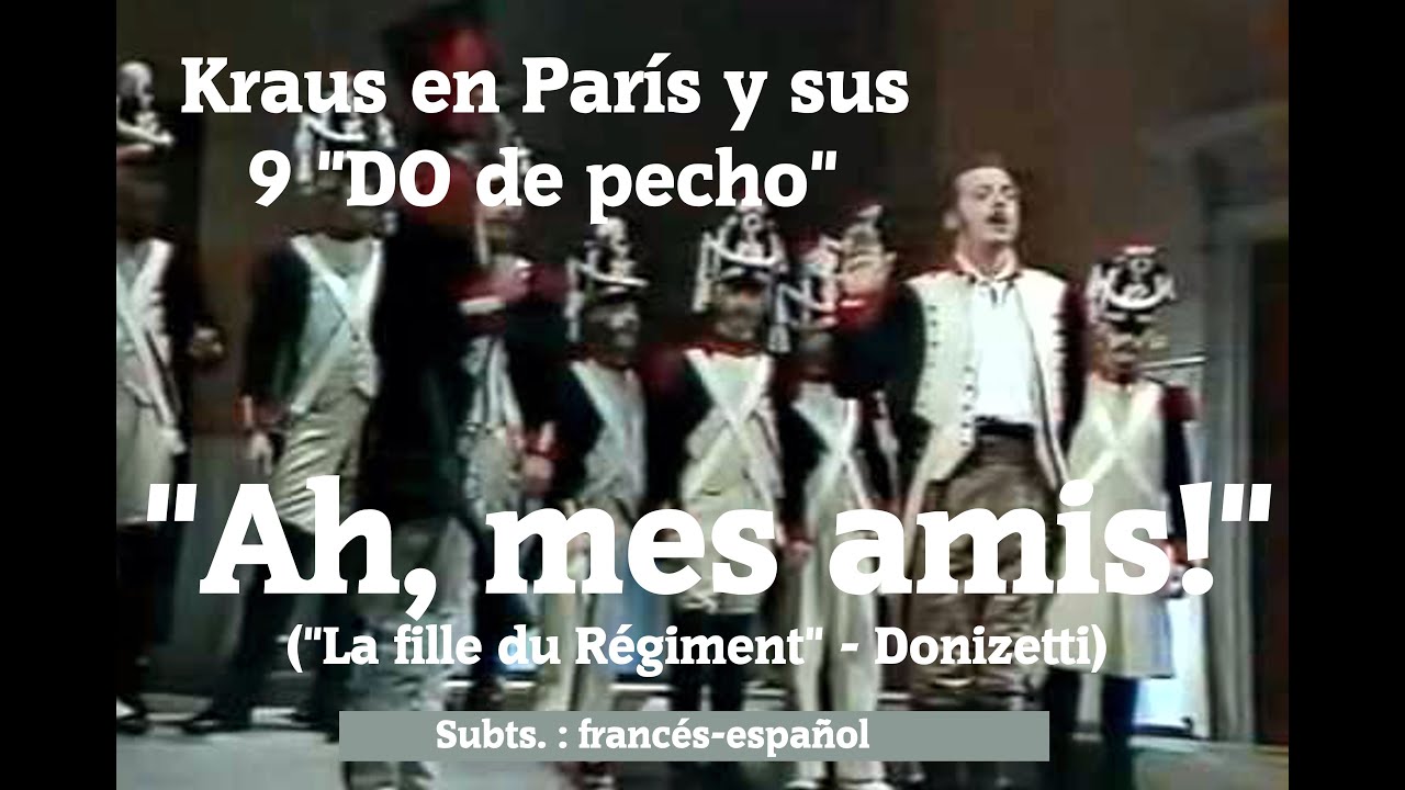 "Ah, mes amis" (Donizetti) Los 9 "Do de pecho" d Alfredo Kraus en