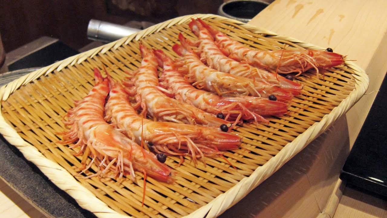Sushi Yoshitake - Ebi (Shrimp) | Japanese Eats