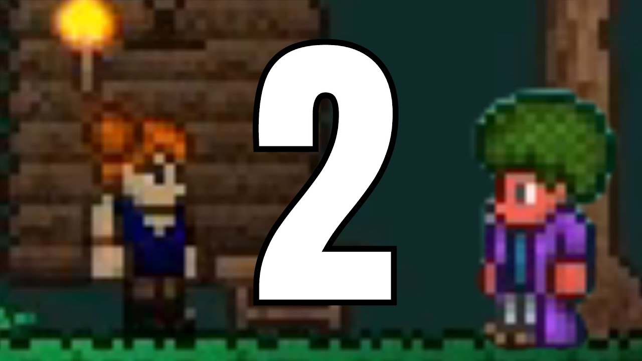 Approaching The Crimson Forest - Terraria: Part 2 - YouTube