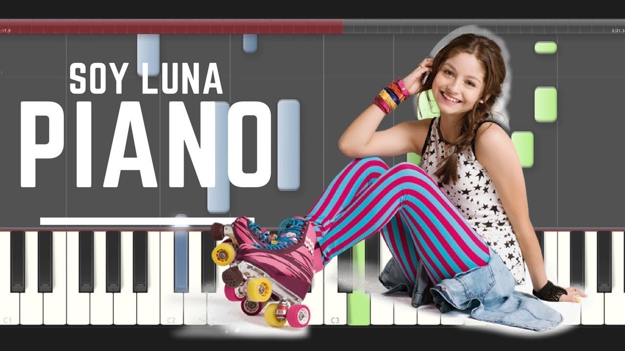 Soy Luna Alla Voy piano midi tutorial sheet partitura cover app karaoke