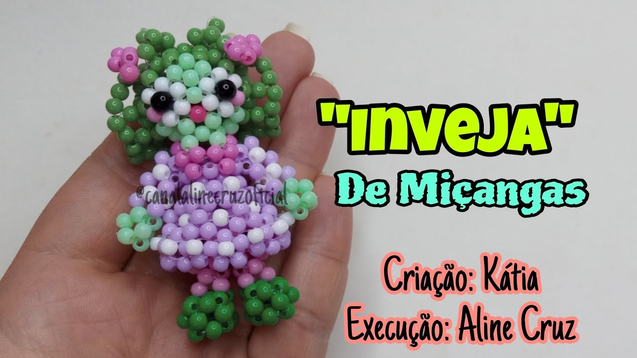 Inveja de Miçangas/Pérolas- Passo a Passo. Faça você mesmo esse chaveiro lindo. 💲🌺💕