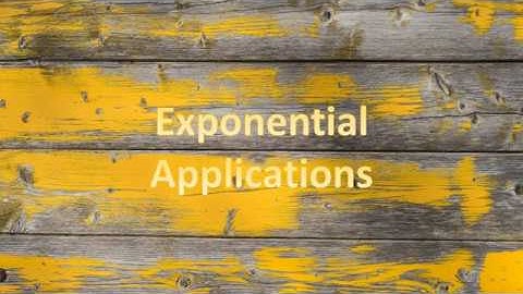 Exponential Applications