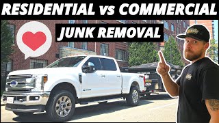RESIDENTIAL VS COMMERCIAL JUNK REMOVAL