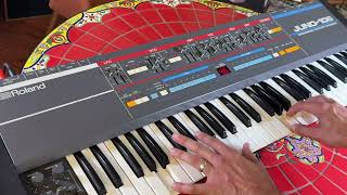 Roland Juno 106 W/ New Voice Chips Installed - Quick Demo