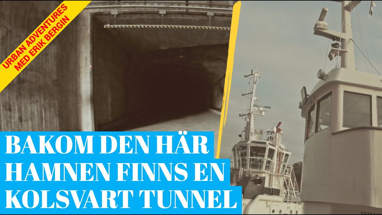 En beckmörk öde tunnel går mitt under ön
