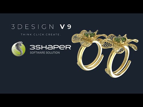 3DESIGN V9 & 3SHAPER | Tutorial Case: Texture organiche floreali