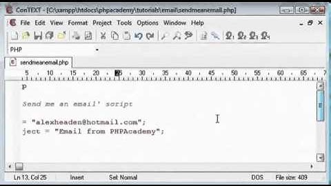 Sending Email in PHP Tutorial - Part 1 [Hindi]