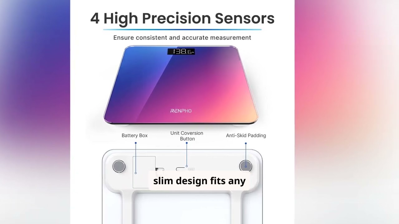 Discover the Renpho digital bathroom scale!