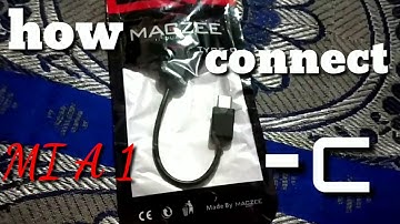 how to connect otg in mi a1 mobile and usb for pendrive