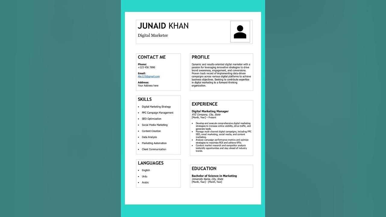 Cv For Freshers Create Cv For Freshers Resume Without Experience easy-resume-samples