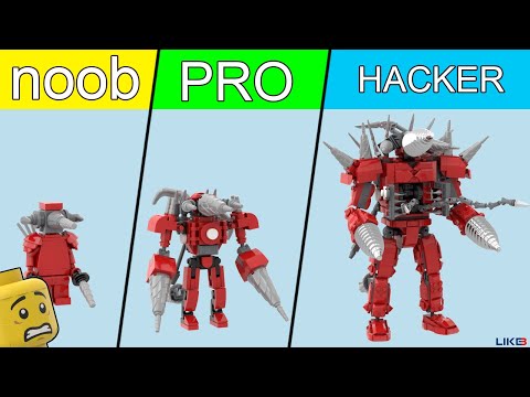 LEGO SkibidiToilet : Building Upgraded Titan Drillman (NOOB-PRO-HACKER)