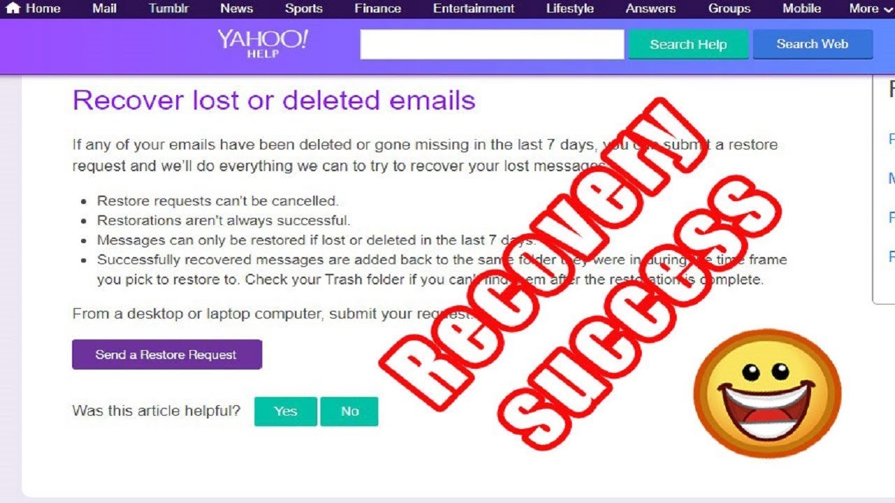 3 Way] How to Recover Deleted Emails from Yahoo