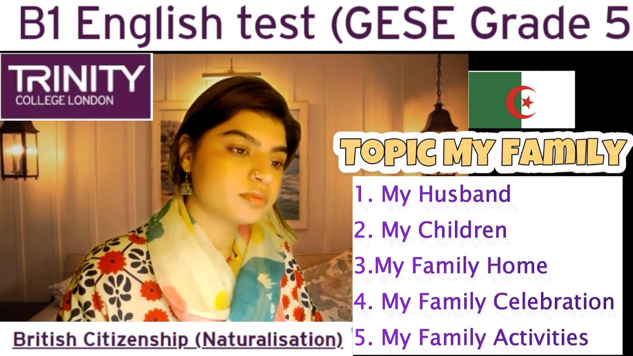 B1 English Test (GESE Grade 5) | SELT British Citizenship| Trinity College London ILR UK