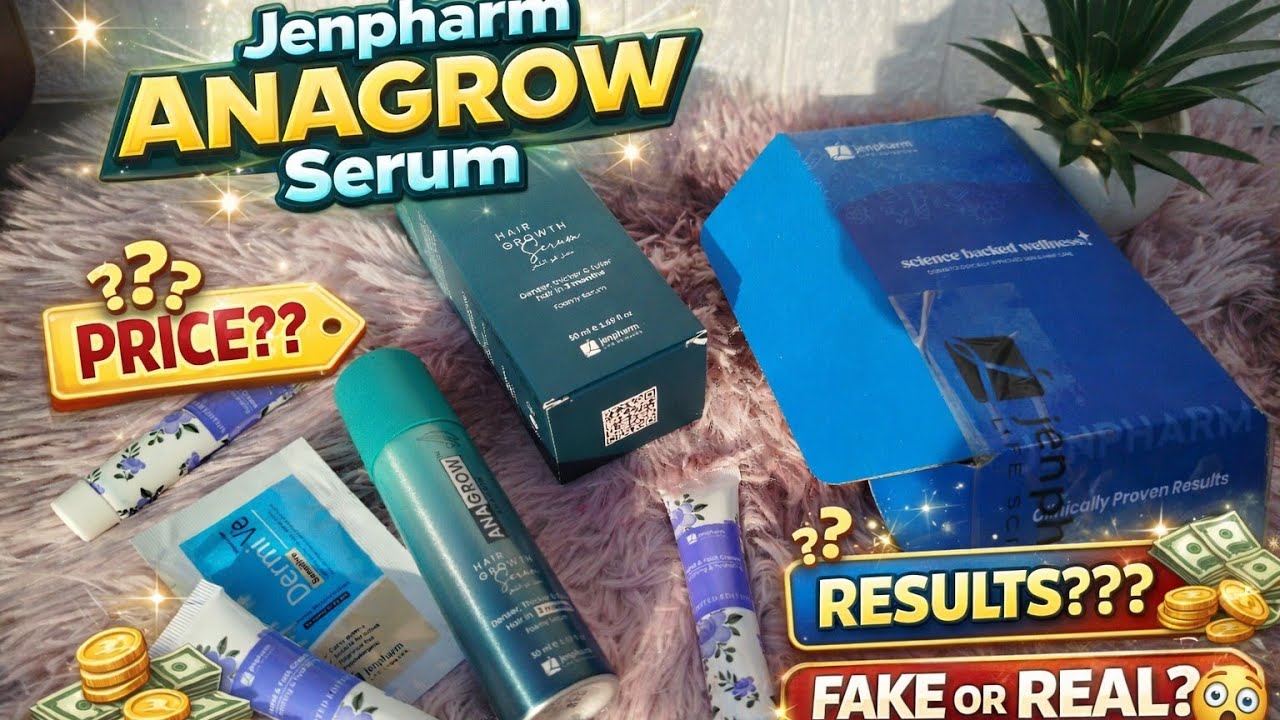 🔥 THIN TO THICK HAIR? JENPHARM ANAGROW SERUM TESTED! 🔥 😱 | REAL RESULTS OR FAKE?