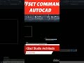 #24 Shortcut command in Autocad - OFFSET command #autocad #autocadtutorials #youtubeshorts #shorts