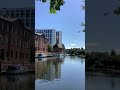 Narrowboat Rising Damp moored up at Friars Mill marina on Grand Union canal Leicester arm #waterways