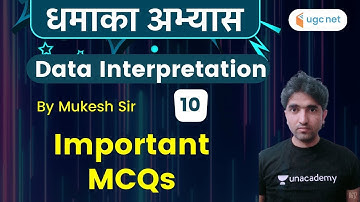 JRF Dhamaka Abhyaas | Data Interpretation by Mukesh Sir | Important MCQs