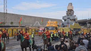 ラムセス2世像の搬入公開 エジプト、建設中博物館