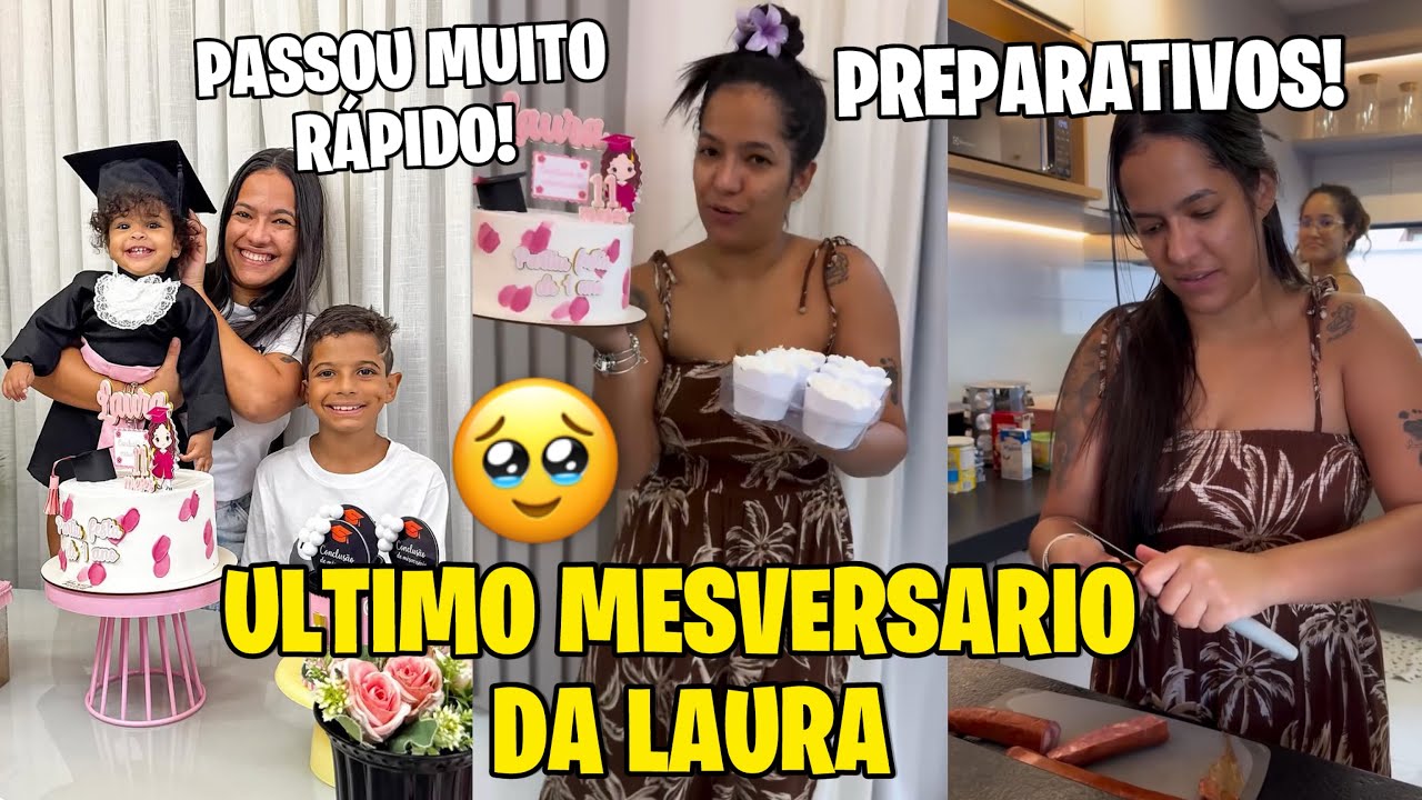 BIA CHAGAS| ULTIMO MESVERSARIO DA LAURA 🥹+ PREPARATIVOS+ FOTOS DE 11 MESES