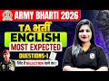 TA Army Bharti 2025 | English | Most Expected Questions For TA Army 2025 | Day-1
