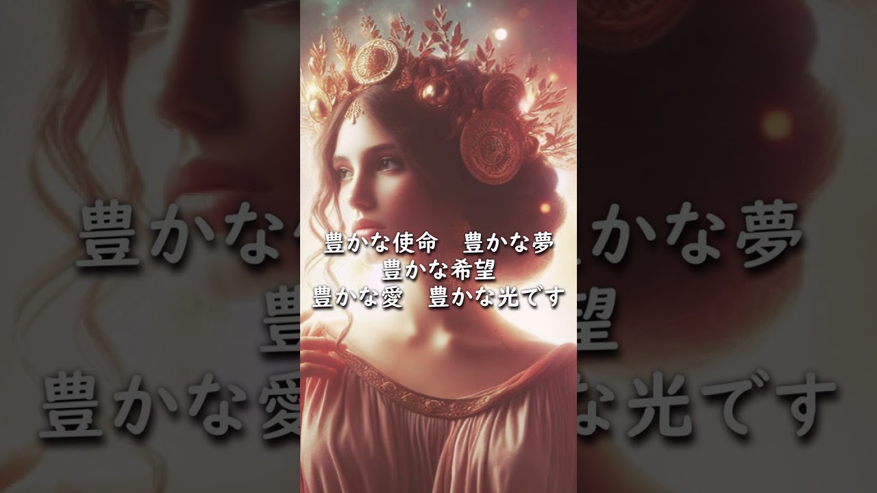 女神アバンダンティアから7つの豊かさを受けとる #誘導瞑想 #shorts