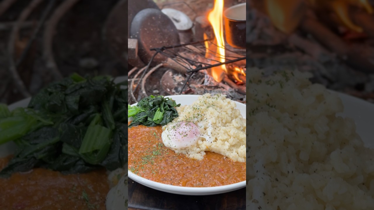 チーズリゾットとキーマカレー