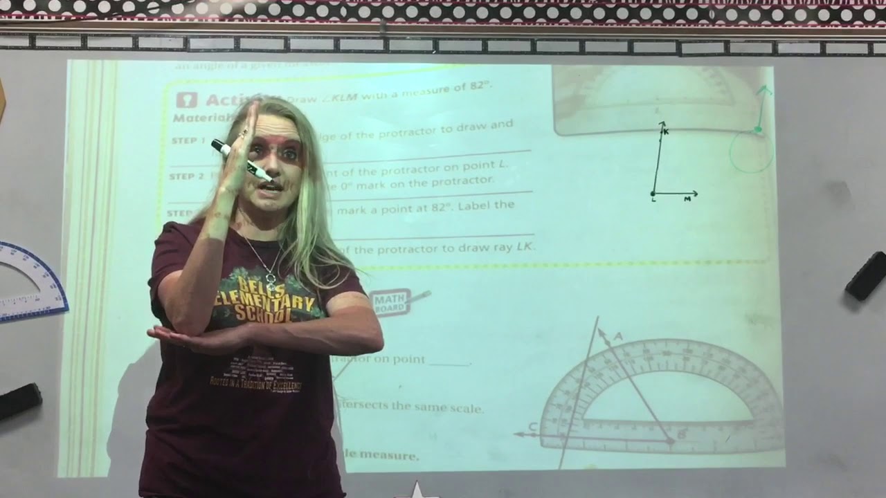 Measuring Angles with a Protractor - YouTube