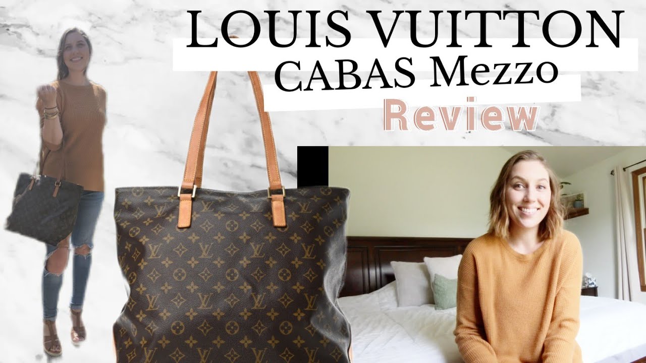 ❤REVIEW - Louis Vuitton Cabas Mezzo v Cabas Piano 