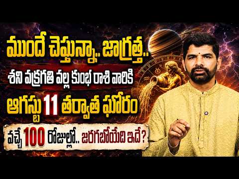 Saturn Retrograde Effect On Kumbha Rashi 2026 | కుంభరాశి ఫలితాలు | SureshBabu Gonuguntla
