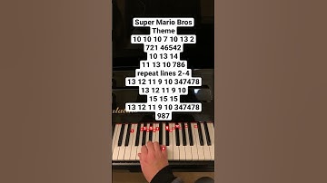 Thumbnail of Super Mario Bros Theme #piano #pianomusic #pianotutorial #pianocover #pianocover #supermario