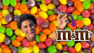 Find The M\&M In Bowl Full Of Skittles - $1,000 Challenge