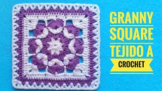 Precioso CUADRADO/GRANNY SQUARE TEJIDO a CROCHET/How To Crochet Granny Square/SQUARE CROCHÊ