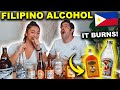 FOREIGNERS try FILIPINO ALCOHOL - we had NO IDEA it's so STRONG!