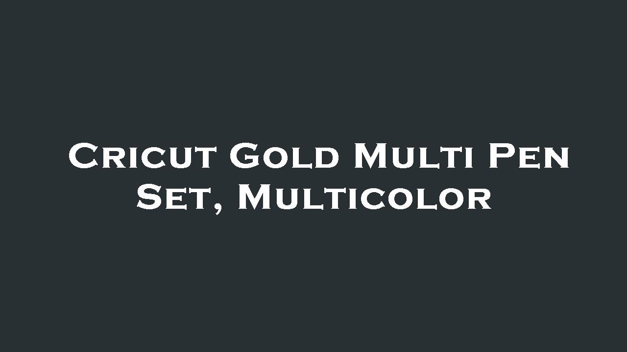 Cricut Gold Multi Pen Set, Multicolor Amazon Review
