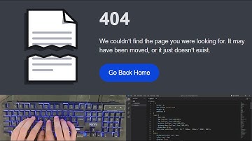 ASMR Programming - Ripped 404 Page Animation Using HTML CSS - No Talking
