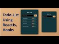 Build A Todo List App with React from Scratch in 2022 || CRUD App || Including Hooks