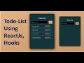 Build A Todo List App with React from Scratch in 2022 || CRUD App || Including Hooks