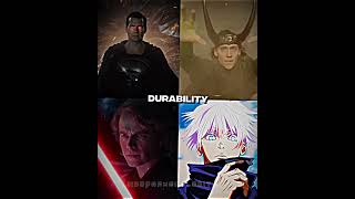 Superman vs Loki vs Anakin vs Gojo