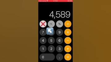how to delete numbers one by one calculator on iphone #Shorts