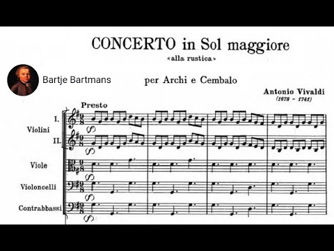 Antonio Vivaldi Concerto Alla Rustica RV 151 C 1710 