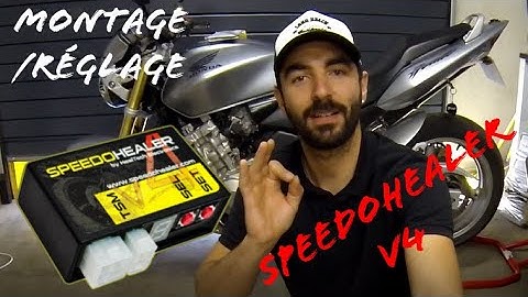 TUTO MECA MOTO : Montage / Réglage du speedohealer v4 / hornet 600