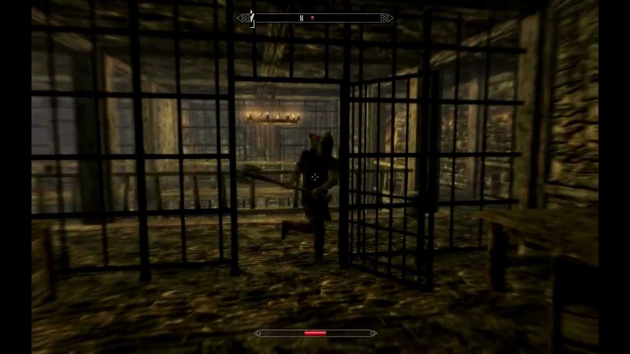 Riften Prison breakout - Skyrim tutorial - YouTube