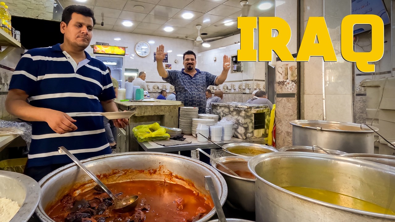 BAGHDAD STREET FOOD MOUNTAIN! 🇮🇶 INSANE Iraqi Meat & Market Tour!