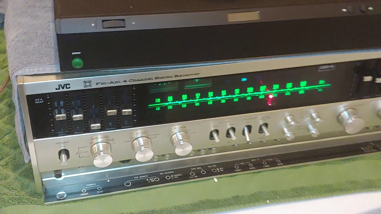 Monster JVC 4VR5456X Stereo Quad Receiver with ADS P2 Turntable YouTube