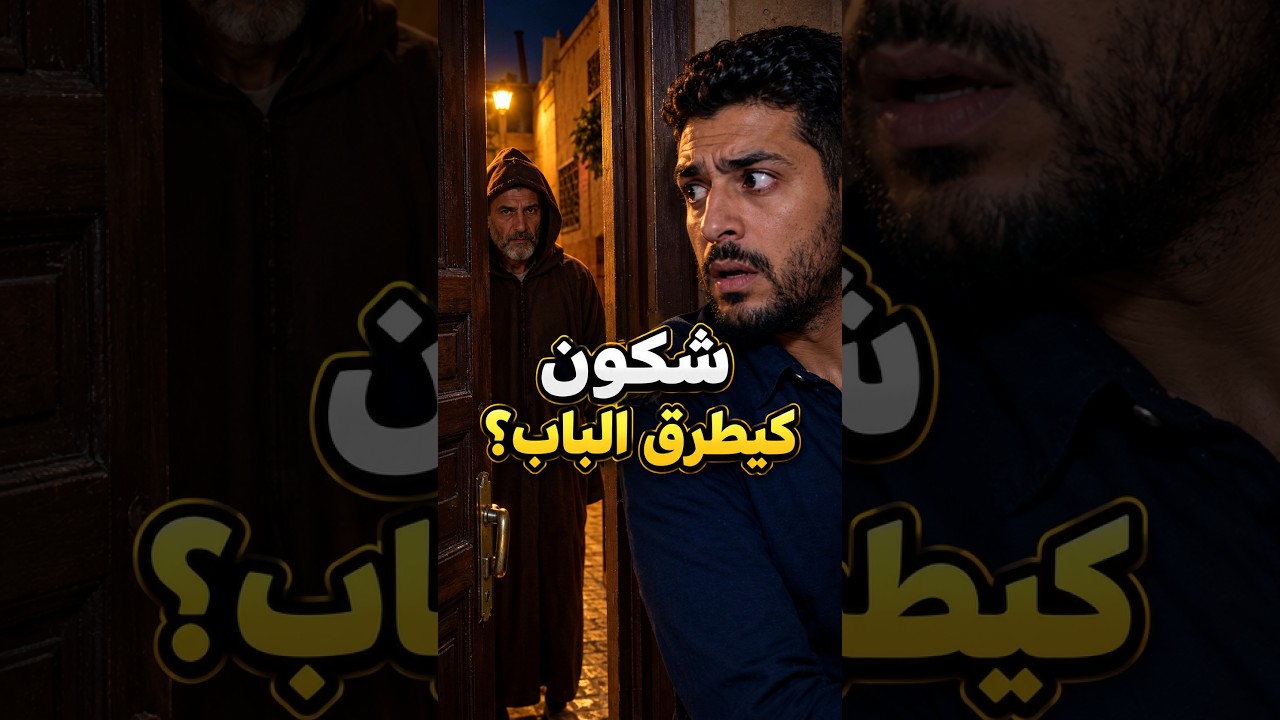 فيلم مغربي قصير: شخص كيطرق الباب كل ليلة… شكون هو؟ 😱#فيلم_قصير