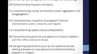 Module 4, Spatial Concepts and Geography