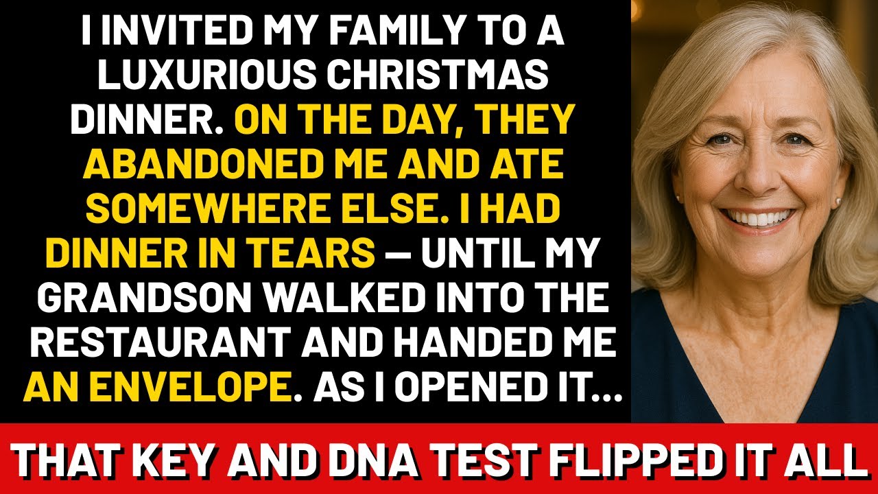 I invited my family to a luxurious Christmas dinner. On the day, they abandoned me and ate somewhere